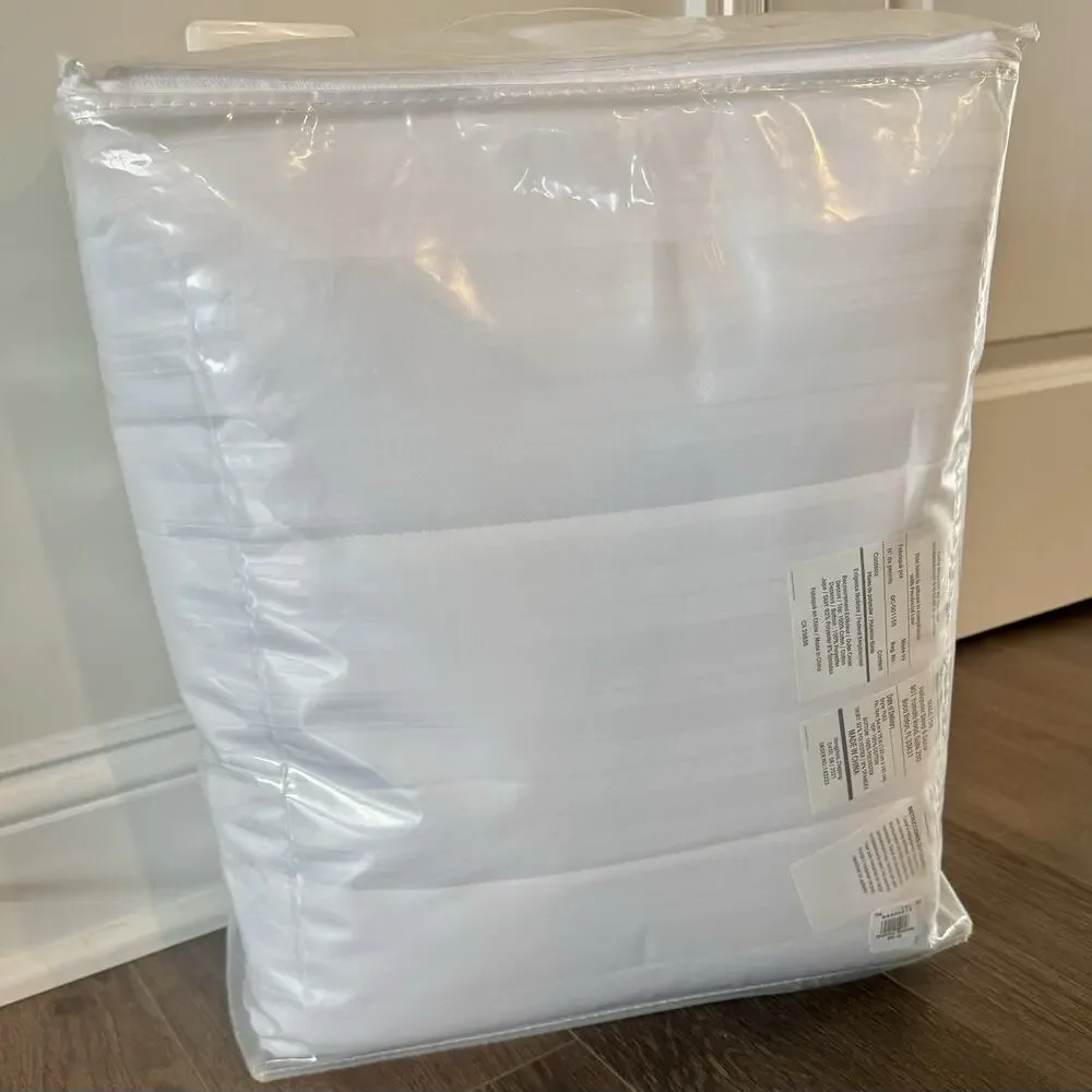 Pottery Barn Teen Essential Mattress Pad Cover WHITE FULL 54